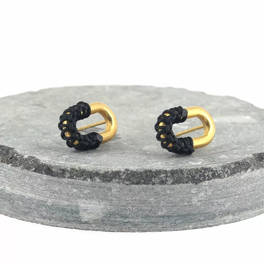 Boucles d'oreilles * Noémie | Noir