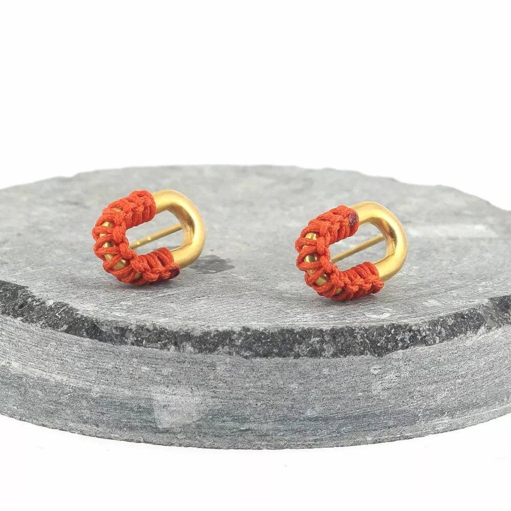 Boucles d'oreilles * Noémie | Orange