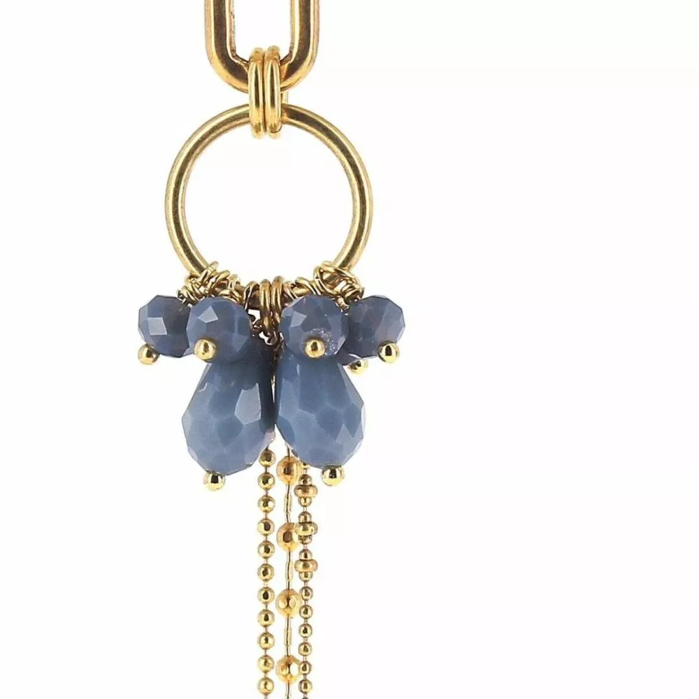 Boucles d'oreilles * Clara | Gris bleuté - Image 3
