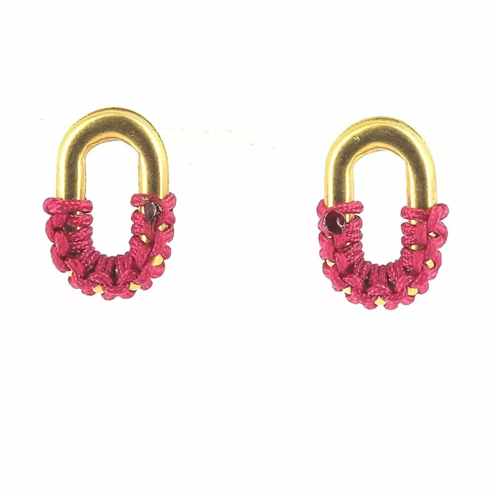 Boucles d'oreilles * Noémie | Fushia - Image 2
