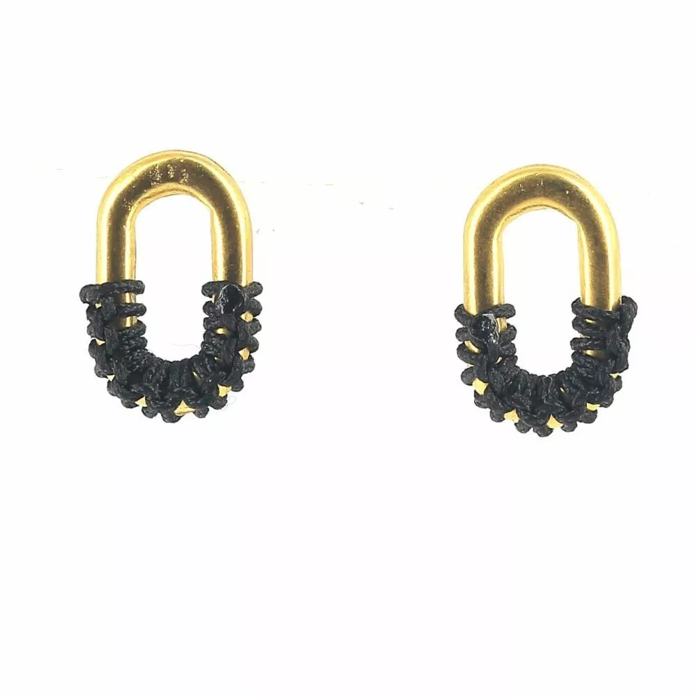Boucles d'oreilles * Noémie | Noir - Image 2