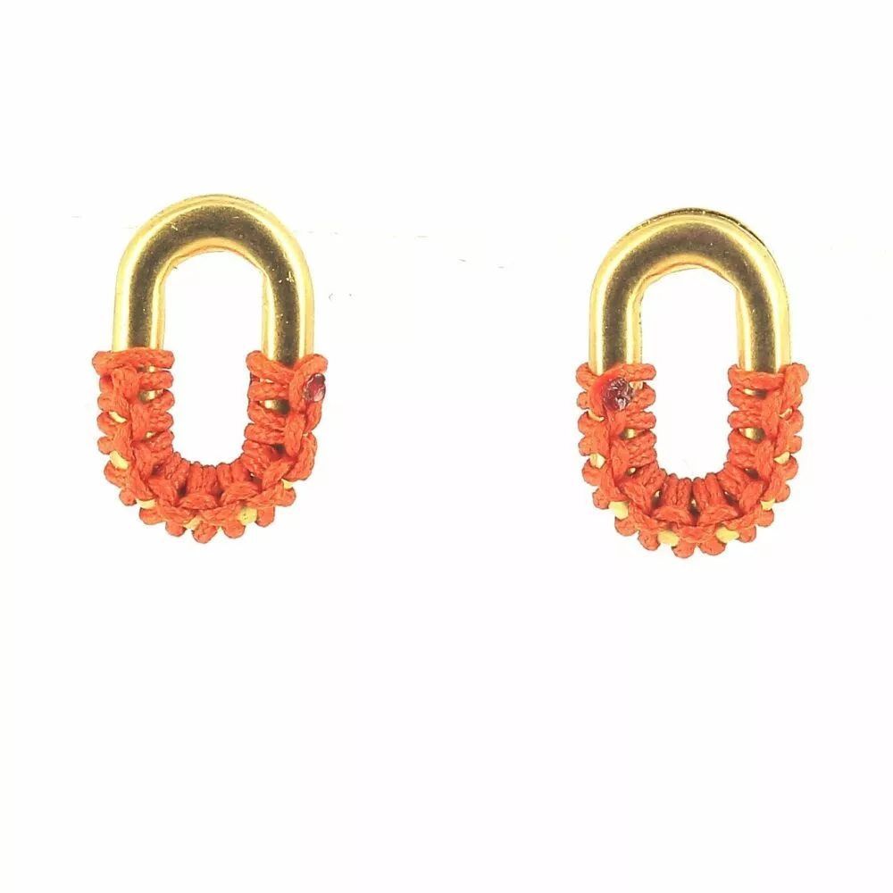 Boucles d'oreilles * Noémie | Orange - Image 2