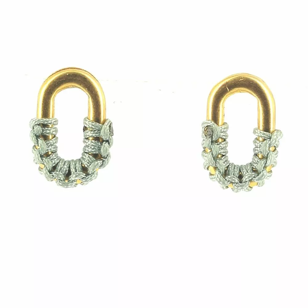 Boucles d'oreilles * Noémie | Sauge - Image 2