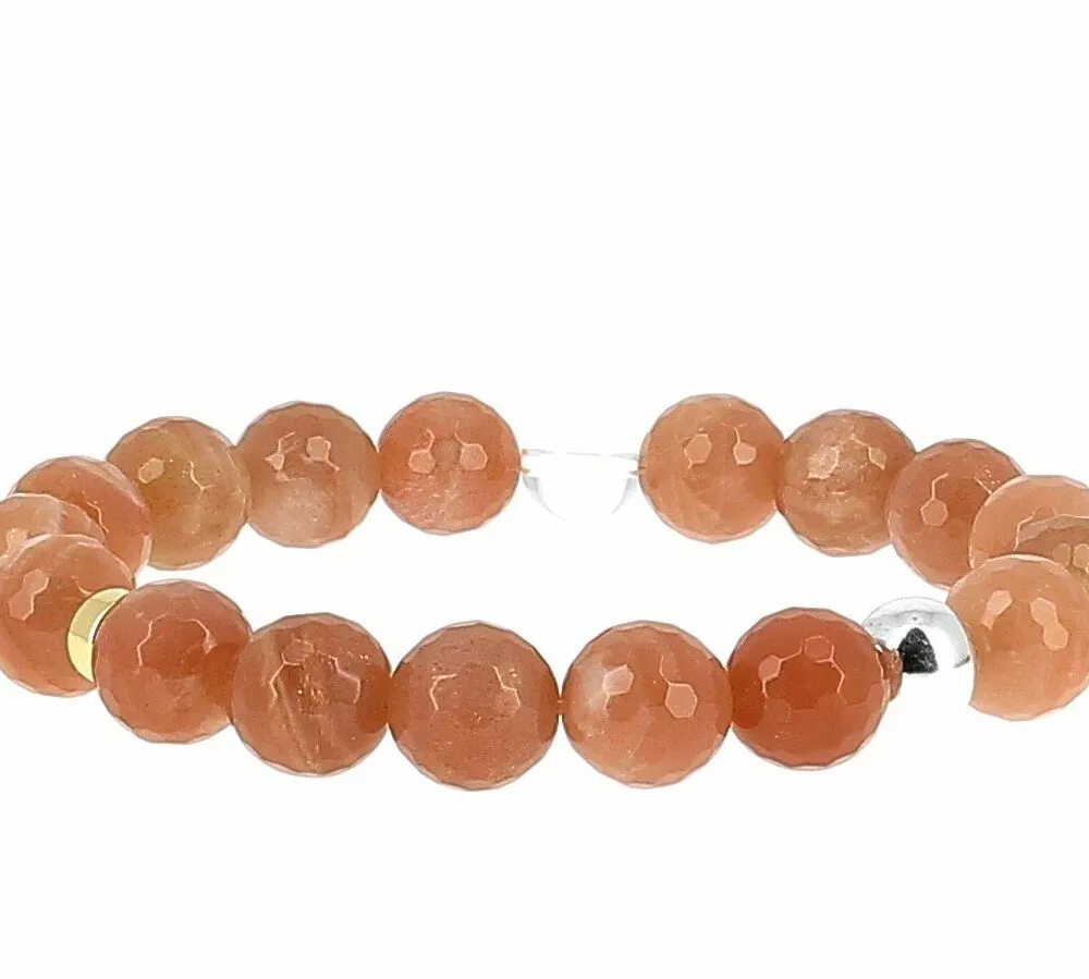Bracelet * Lithothérapie | Pierre de Lune orange