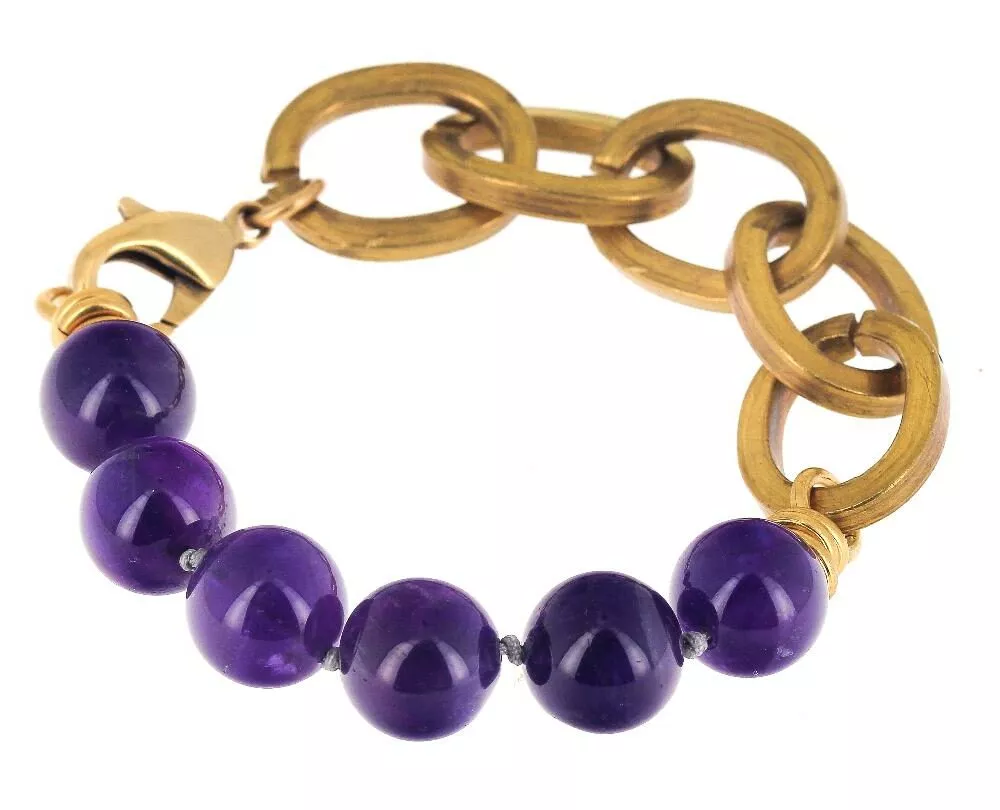 Bracelet * Maillons | Améthyste