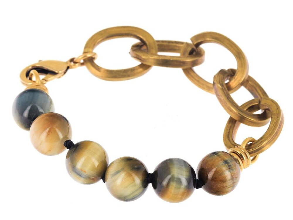 Bracelet * Maillons | Jaune moutarde