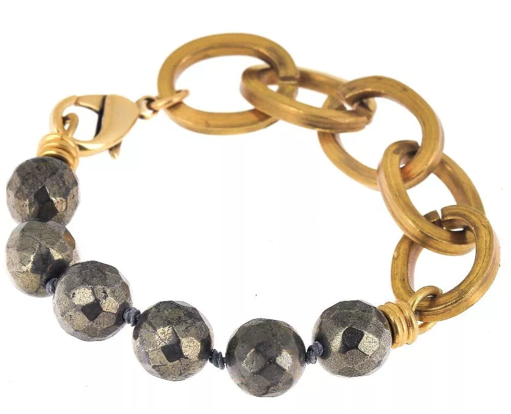 Bracelet * Maillons | Pyrite