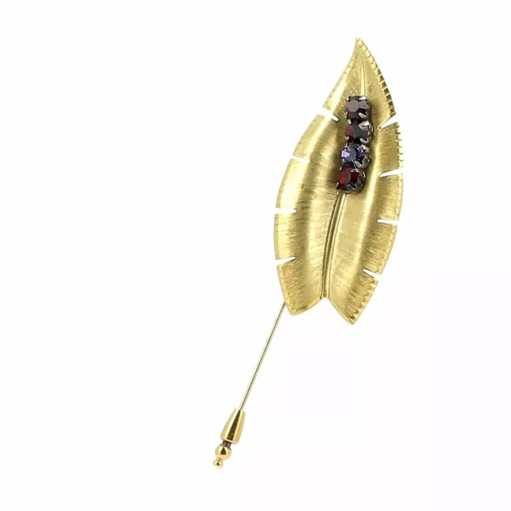 Broche * Feuille | Rouge