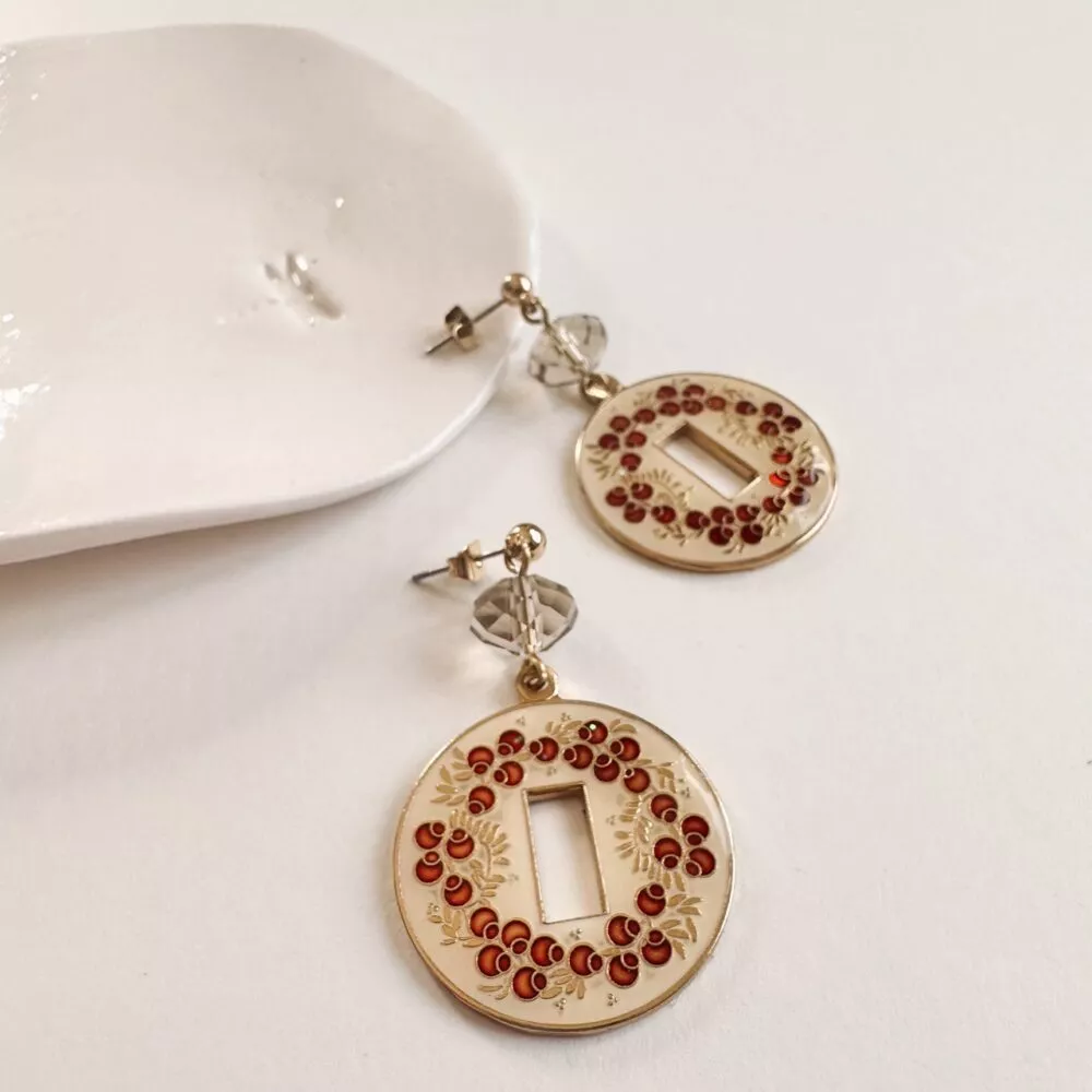 Boucles d'oreilles * Art Déco | Rond Rectangle
