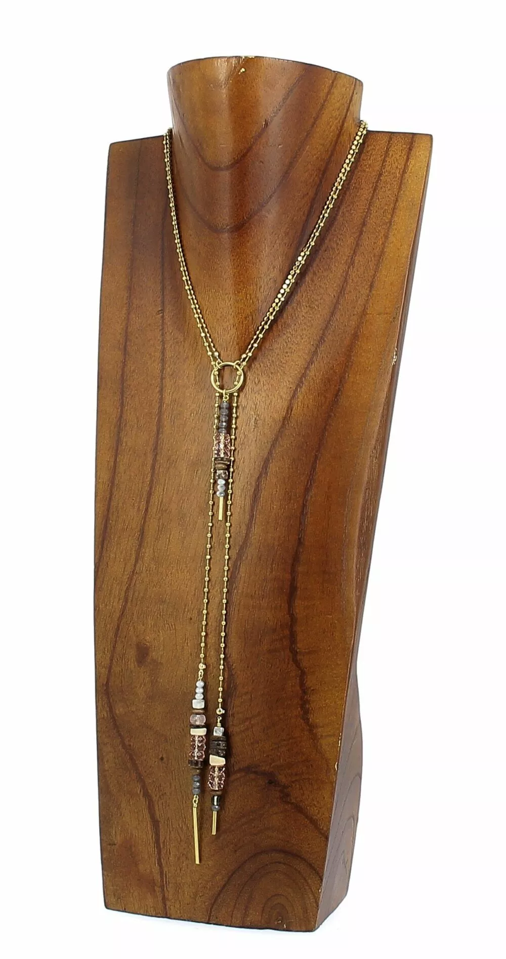 Collier * Hippie | Rose clair