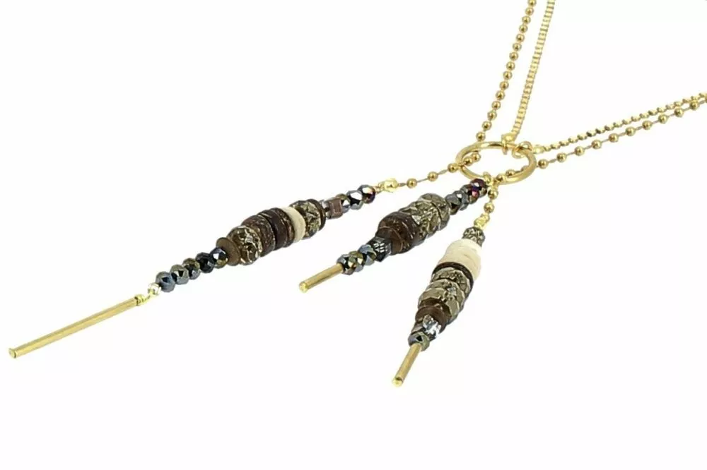 Collier * Hippie | Gris - Image 2