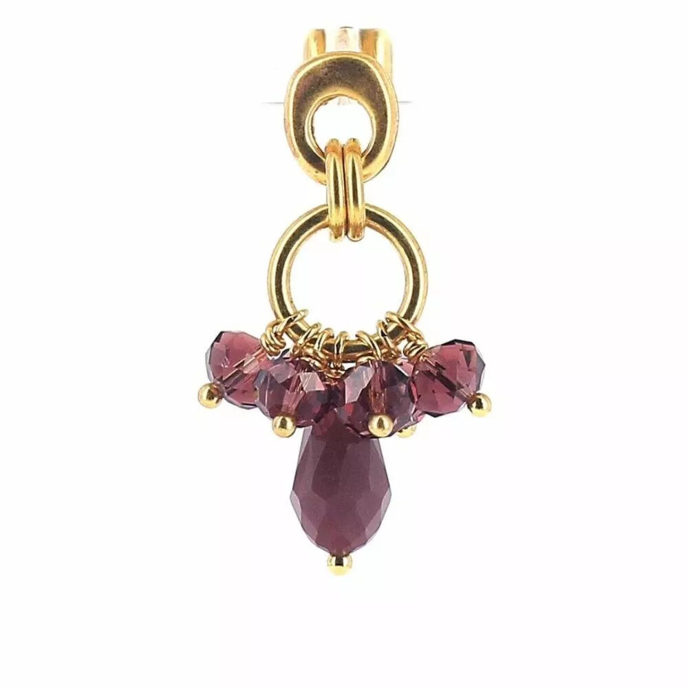 Boucles d'oreilles * Clara Little | Aubergine - Image 2