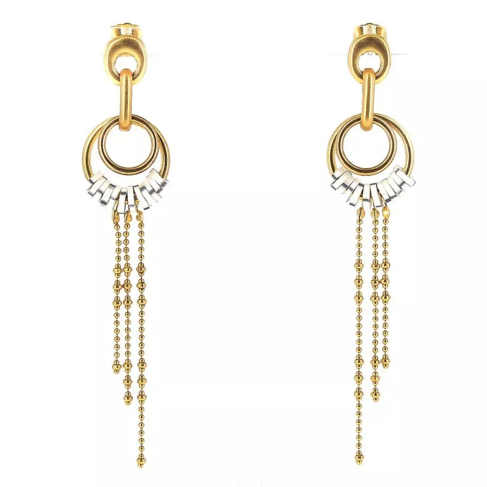 Boucles d'oreilles * Lalie | Blanc moucheté