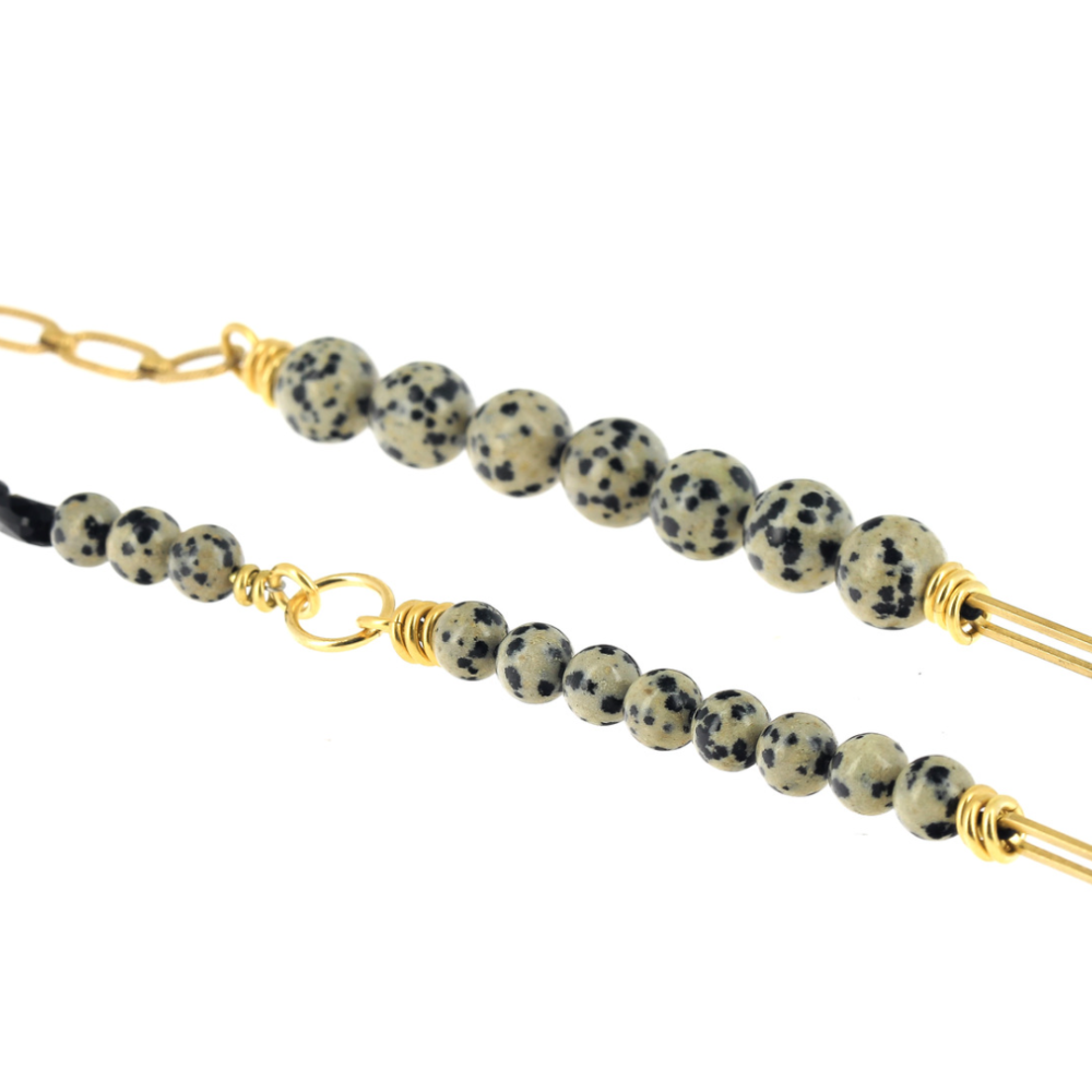 Collier * Sevda | Jaspe dalmatien