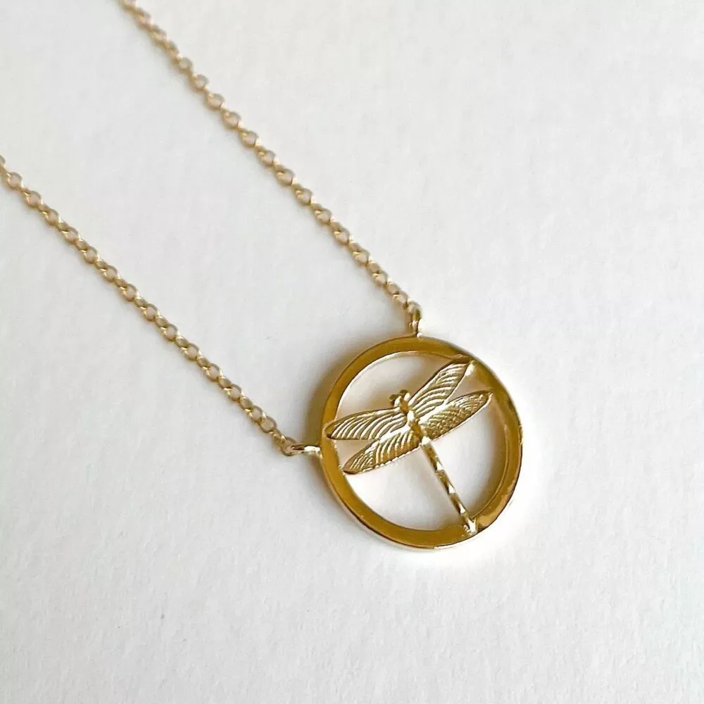Collier * Libellule | Plaqué or