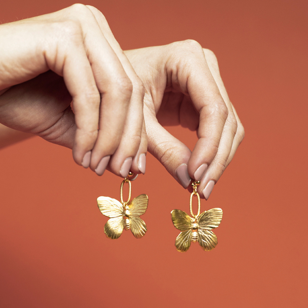 Boucles d'oreilles * Papillon - Image 3