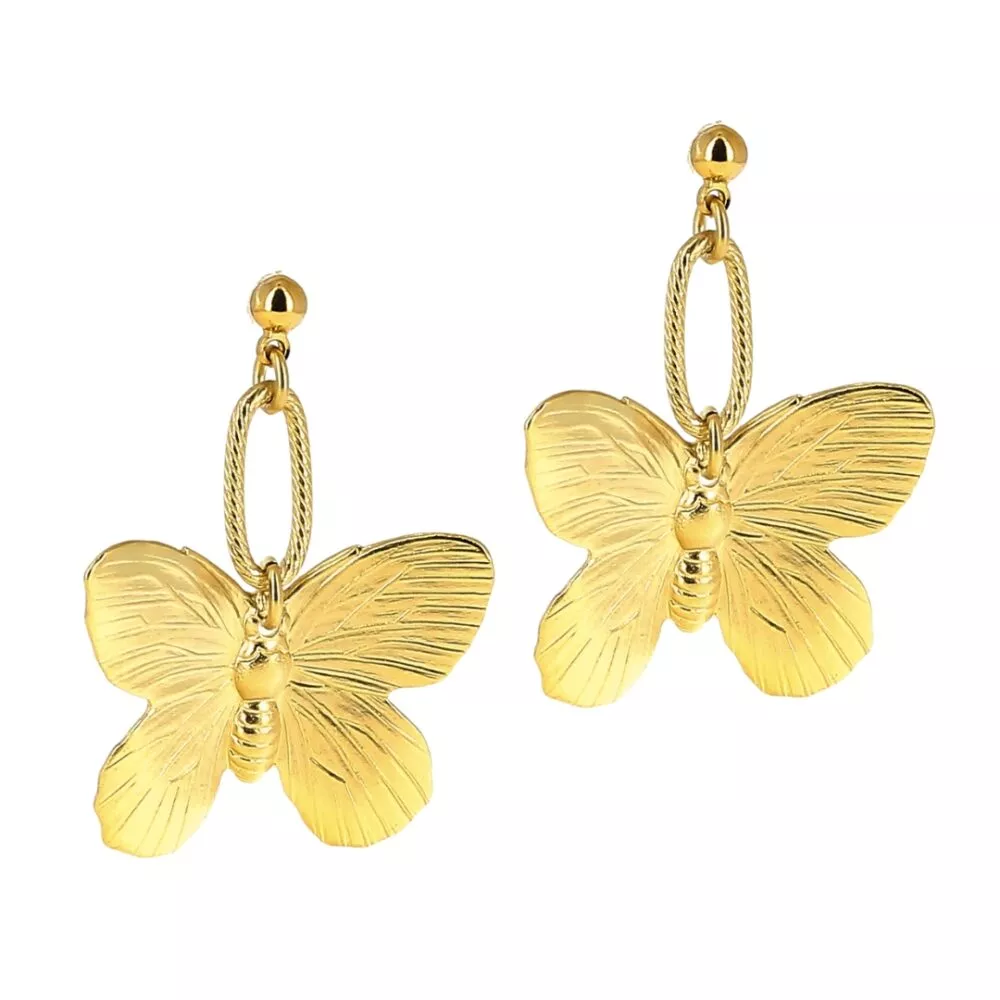 Boucles d'oreilles * Papillon - Image 2