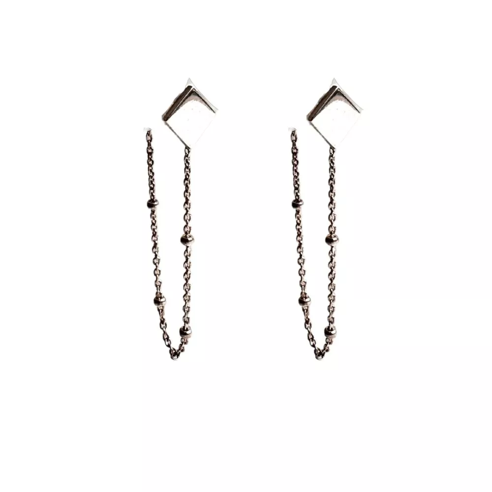 Boucles d'oreilles * Mia | Argent - Image 2
