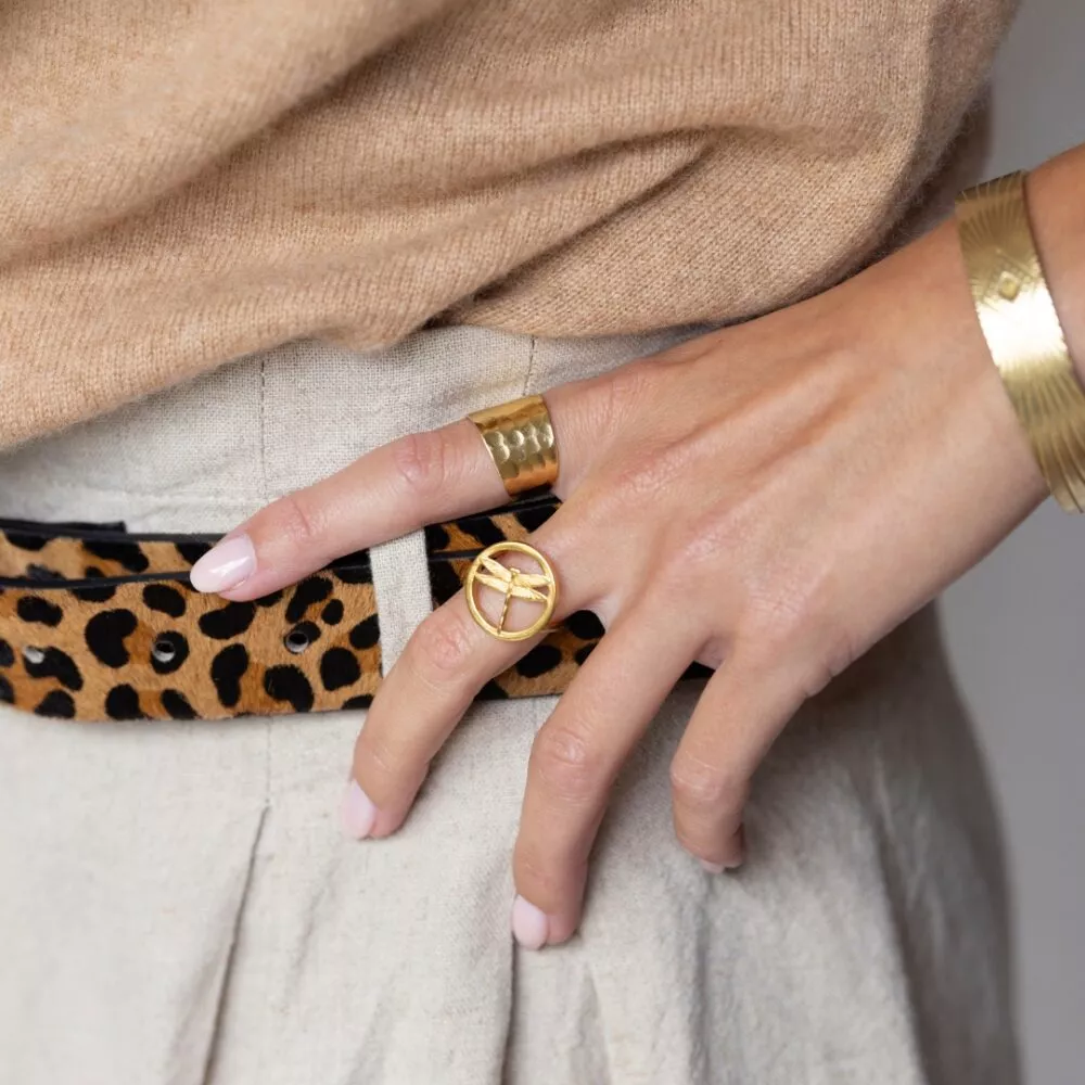 Bague * Libellule | Plaqué or