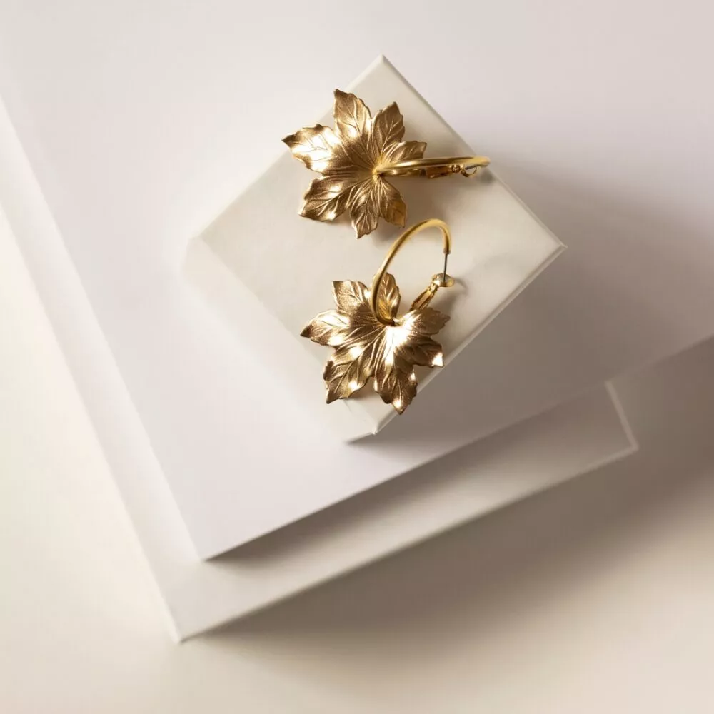 Boucles d'oreilles * Feuilles - Image 4