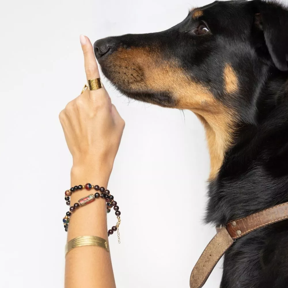 Collier bracelet * Marta | Grenat