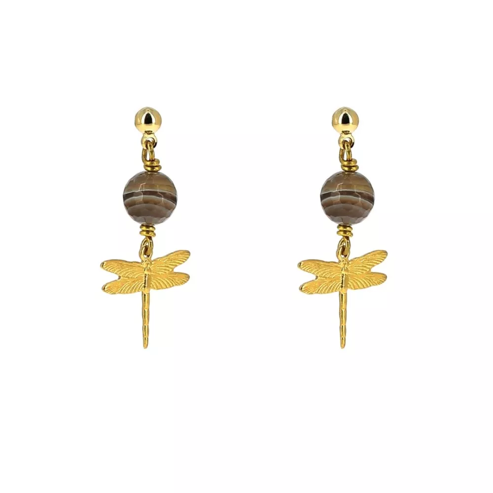 Boucles * Libellules | Pierres semi-précieuses - Image 10