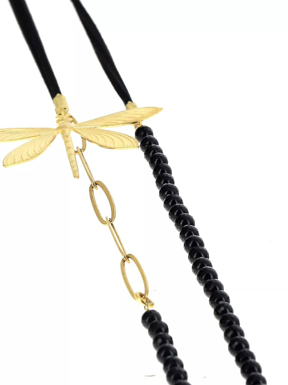 Collier * Libellule Daim | Onyx - Image 3