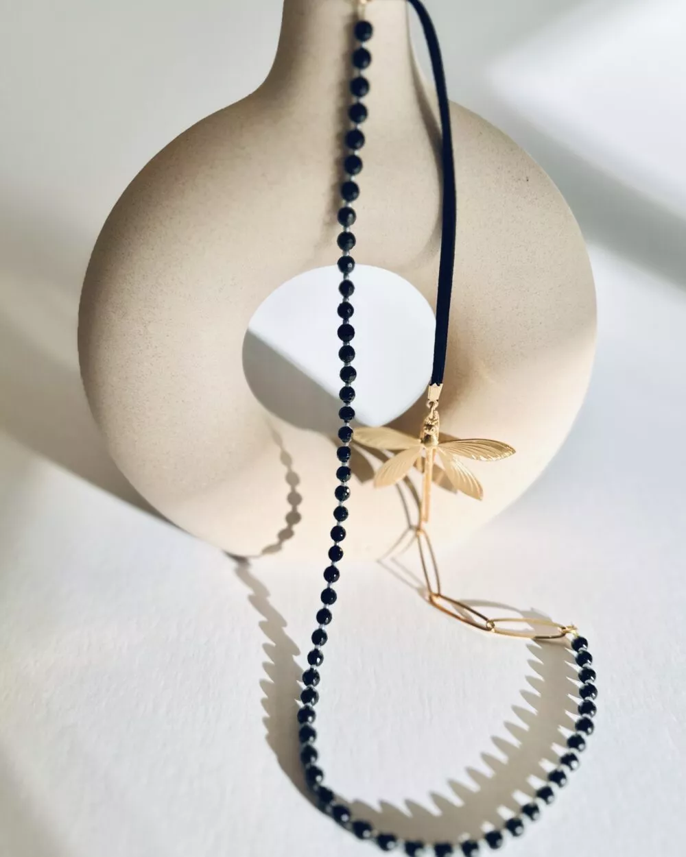 Collier * Libellule Daim | Onyx - Image 2
